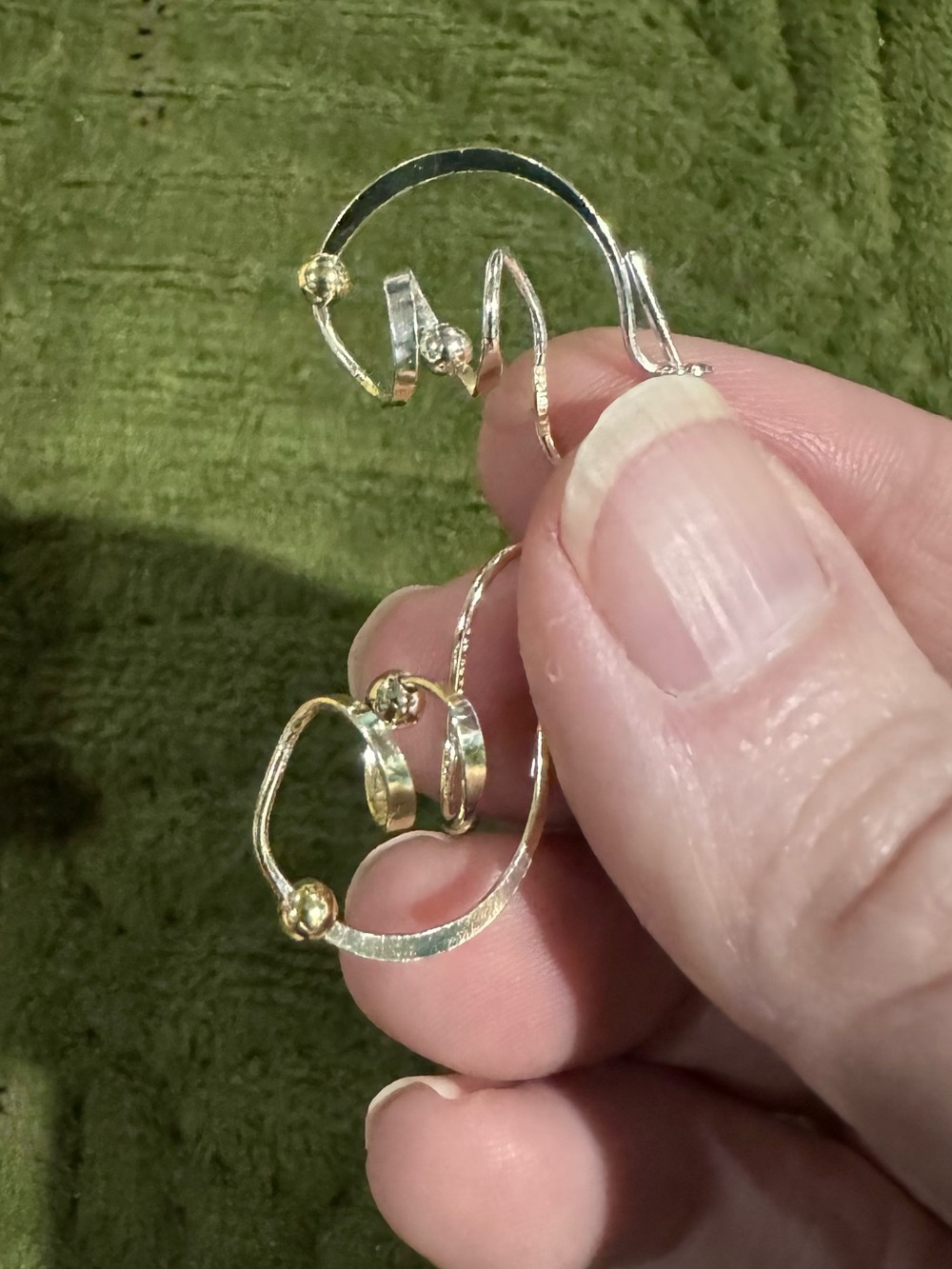 1" Long 925 Sterling Silver Twisty Spiral Earrings by IBB
